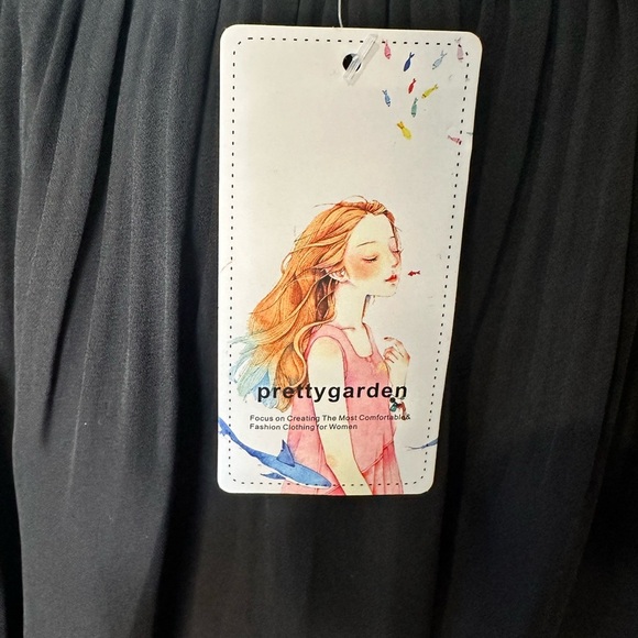 Spaghetti Strap Elastic Waist Square Neck Ruffle Rompers small black - Picture 7 of 10